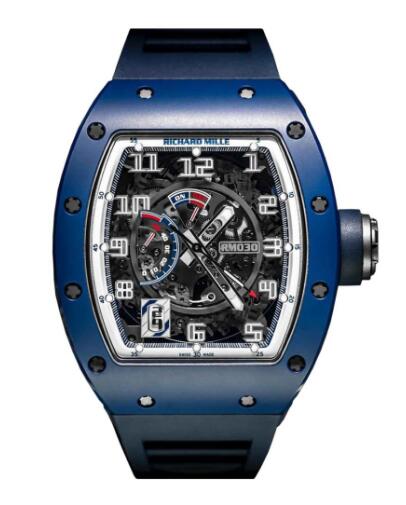 Review Richard Mille RM 030 Blue Ceramic EMEA mens watch replica